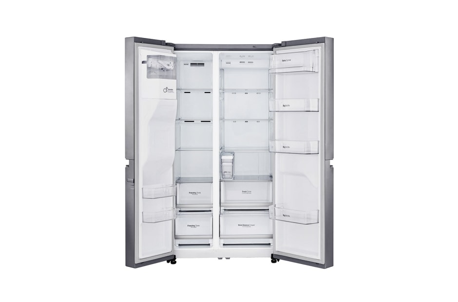 LG 625L Side by Side (Shiny Steel) Energialuokka F, Vesi/jää ilman vesijohtoliitäntää, Smart Diagnosis™ - Wi-Fi-yhteys, GSL961PZUZ, thumbnail 6