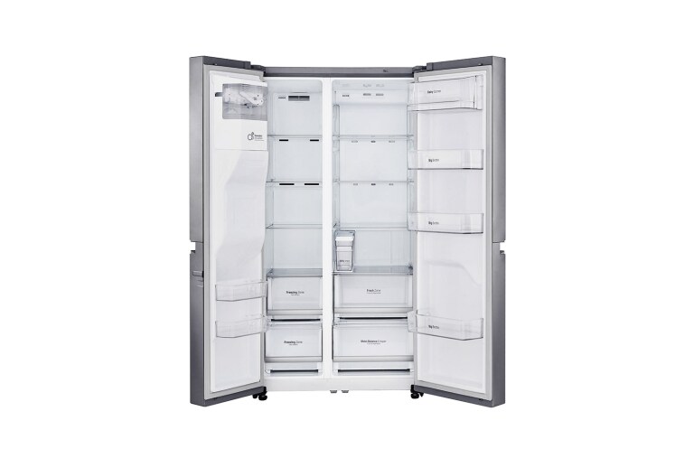 LG 625L Side by Side (Shiny Steel) Energialuokka F, Vesi/jää ilman vesijohtoliitäntää, Smart Diagnosis™ - Wi-Fi-yhteys, GSL961PZUZ, thumbnail 6