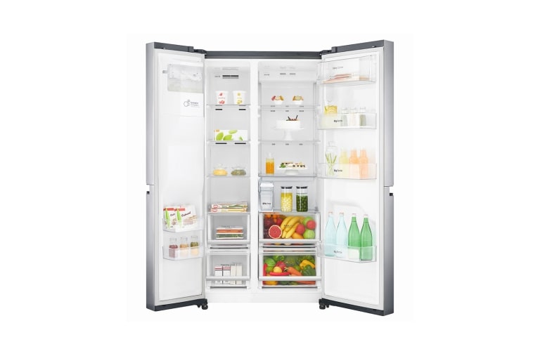 LG 625L Side by Side (Shiny Steel) Energialuokka F, Vesi/jää ilman vesijohtoliitäntää, Smart Diagnosis™ - Wi-Fi-yhteys, GSL961PZUZ, thumbnail 7