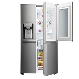 625L InstaView Door in Door™ Side by Side (Noble Steel) Energialuokka F, Vesi/jää ilman vesijohtoliitäntää, Smart Diagnosis™ - Wi-Fi-yhteys2