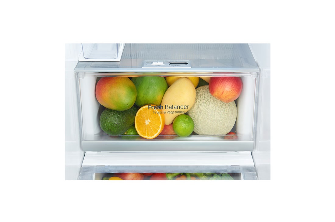 LG 625L InstaView Door in Door™ Side by Side (Noble Steel) Energialuokka F, Vesi/jää ilman vesijohtoliitäntää, Smart Diagnosis™ - Wi-Fi-yhteys, GSX961NSAZ, thumbnail 8