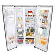 LG 625L InstaView Door in Door™ Side by Side (Noble Steel) Energialuokka F, Vesi/jää ilman vesijohtoliitäntää, Smart Diagnosis™ - Wi-Fi-yhteys, GSX961NSAZ, thumbnail 11