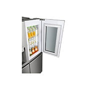 LG 625L InstaView Door in Door™ Side by Side (Noble Steel) Energialuokka F, Vesi/jää ilman vesijohtoliitäntää, Smart Diagnosis™ - Wi-Fi-yhteys, GSX961NSAZ, thumbnail 6