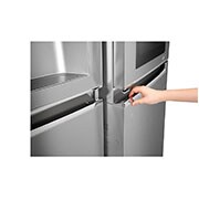 LG 625L InstaView Door in Door™ Side by Side (Noble Steel) Energialuokka F, Vesi/jää ilman vesijohtoliitäntää, Smart Diagnosis™ - Wi-Fi-yhteys, GSX961NSAZ, thumbnail 7