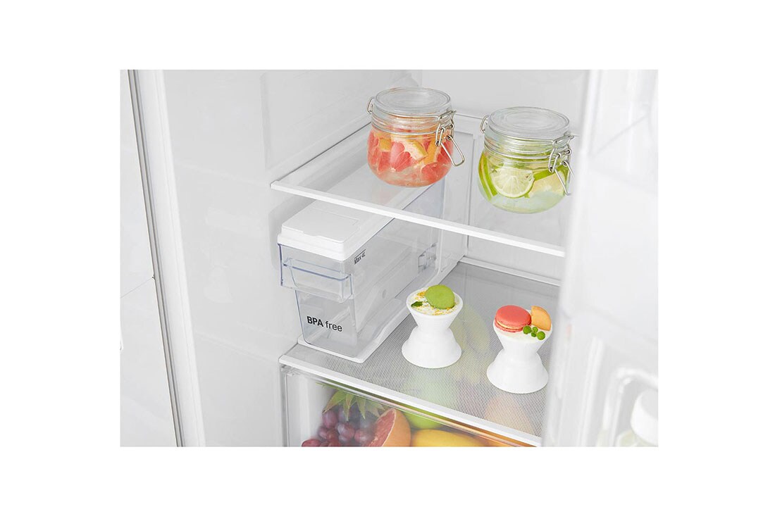 LG 606L Side by Side (tumman harmaa) Energialuokka F, Vesi/jää ilman vesijohtoliitäntää, Smart Diagnosis™, GSJ361DIDV, thumbnail 7