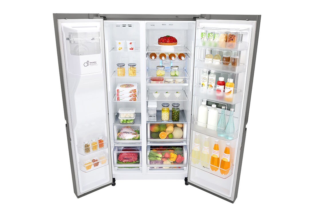 LG 625L InstaView Door in Door™ Side by Side (Shiny Steel) Energialuokka F, Vesi/jää ilman vesijohtoliitäntää, Smart Diagnosis™ - Wi-Fi-yhteys, GSI961PZAZ, thumbnail 11
