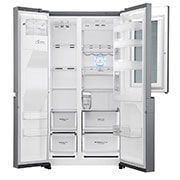 LG 625L InstaView Door in Door™ Side by Side (Shiny Steel) Energialuokka F, Vesi/jää ilman vesijohtoliitäntää, Smart Diagnosis™ - Wi-Fi-yhteys, GSI961PZAZ, thumbnail 10
