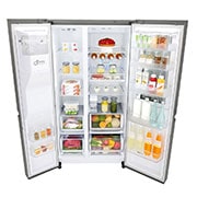 LG 625L InstaView Door in Door™ Side by Side (Shiny Steel) Energialuokka F, Vesi/jää ilman vesijohtoliitäntää, Smart Diagnosis™ - Wi-Fi-yhteys, GSI961PZAZ, thumbnail 11