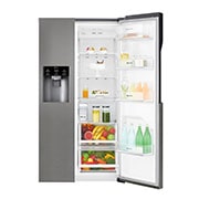 LG 606L Side by Side (tumman harmaa) Energialuokka F, Vesi/jää ilman vesijohtoliitäntää, Smart Diagnosis™, GSL361ICEV, thumbnail 3