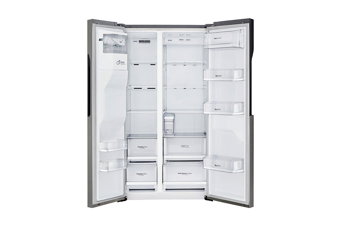 LG 606L Side by Side (tumman harmaa) Energialuokka F, Vesi/jää ilman vesijohtoliitäntää, Smart Diagnosis™, GSL361ICEV, thumbnail 5