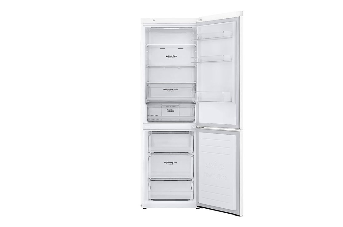 LG 1.86M 341L Jääkaappipakastimet (Valkonen) - Energialuokka E, Door Cooling™ ja Smart Diagnosis™ - Wi-Fi-yhteys, GBB61SWHZN, thumbnail 6