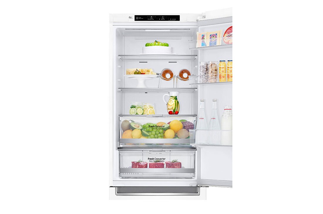 LG 1.86M 341L Jääkaappipakastimet (Valkoinen) - Energialuokka D, Door Cooling™, GBB71SWEFN, thumbnail 6