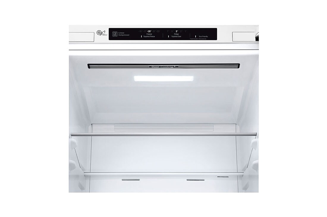 LG 1.86M 341L Jääkaappipakastimet (Valkoinen) - Energialuokka D, Door Cooling™, GBB71SWEFN, thumbnail 7