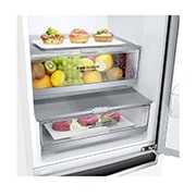 LG 1.86M 341L Jääkaappipakastimet (Valkoinen) - Energialuokka D, Door Cooling™, GBB71SWEFN, thumbnail 4