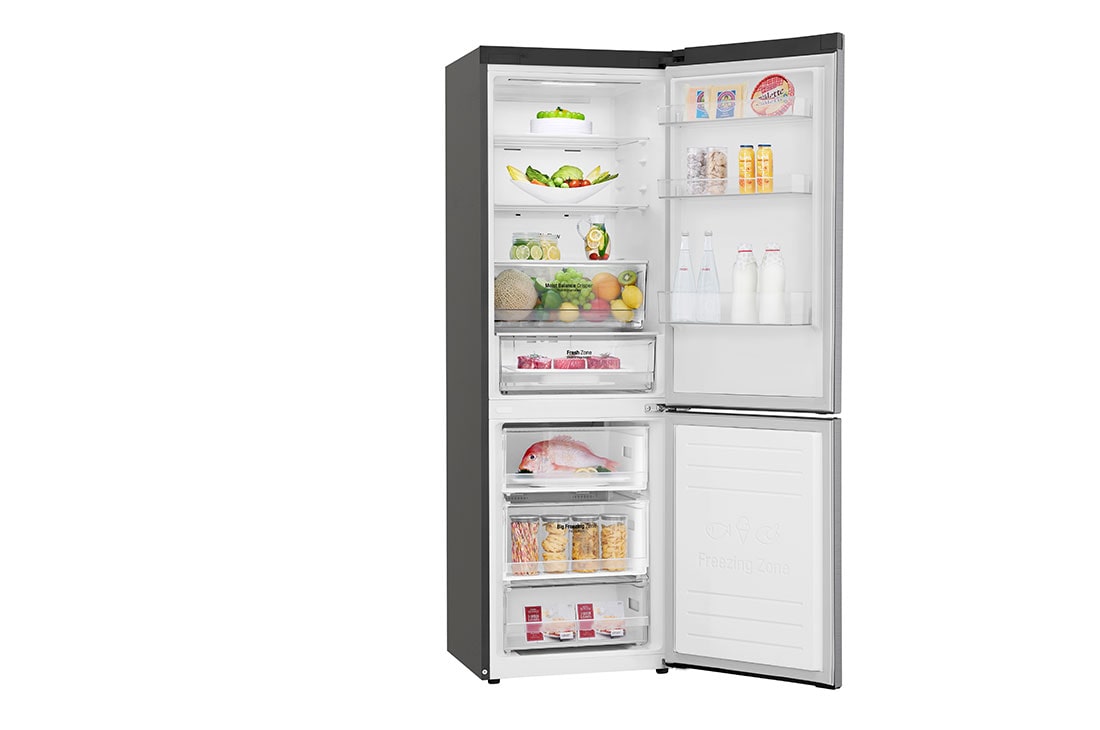 LG 1.86M 341L Jääkaappipakastimet (Shiny Steel) - Energialuokka E, Door Cooling™ ja Smart Diagnosis™ - Wi-Fi-yhteys, GBB61PZHZN, thumbnail 14