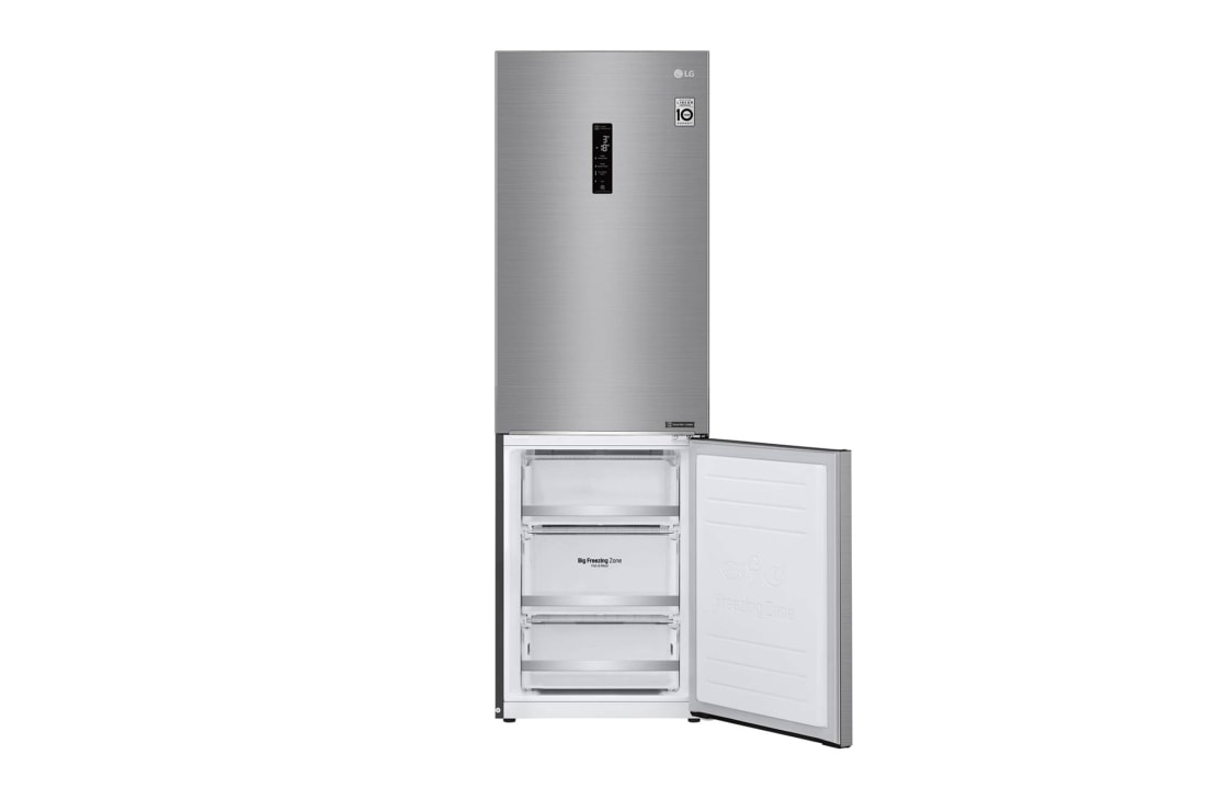 LG 1.86M 341L Jääkaappipakastimet(Shiny Steel) - Energialuokka E, Door Cooling™, Multi Flow, GBB71PZDZN, thumbnail 9