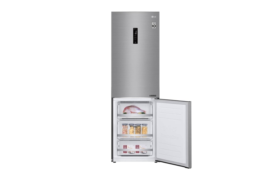 LG 1.86M 341L Jääkaappipakastimet(Shiny Steel) - Energialuokka E, Door Cooling™, Multi Flow, GBB71PZDZN, thumbnail 10