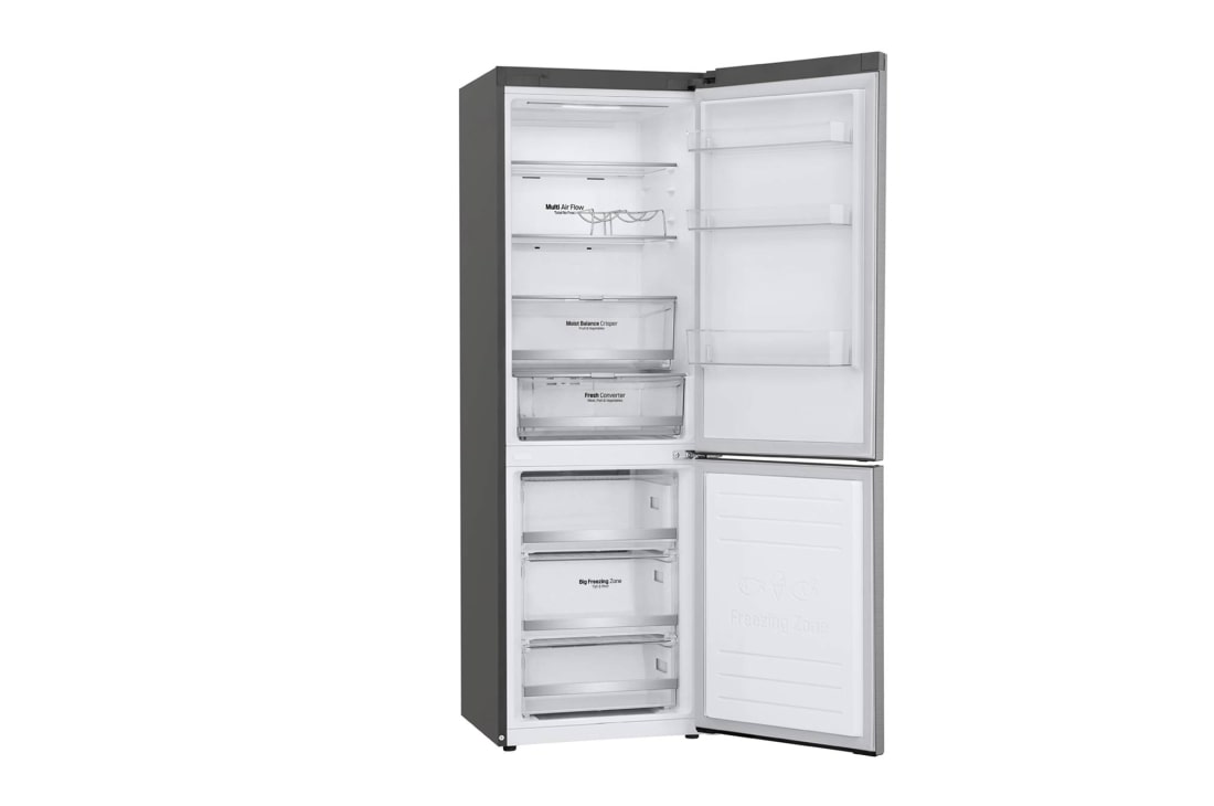 LG 1.86M 341L Jääkaappipakastimet(Shiny Steel) - Energialuokka E, Door Cooling™, Multi Flow, GBB71PZDZN, thumbnail 12