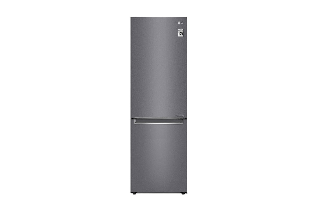 LG 1.86M 341L Jääkaappipakastimet(Dark Silver) - Energialuokka E, Door Cooling™, Multi Flow, edestä, GBP31DSLZN