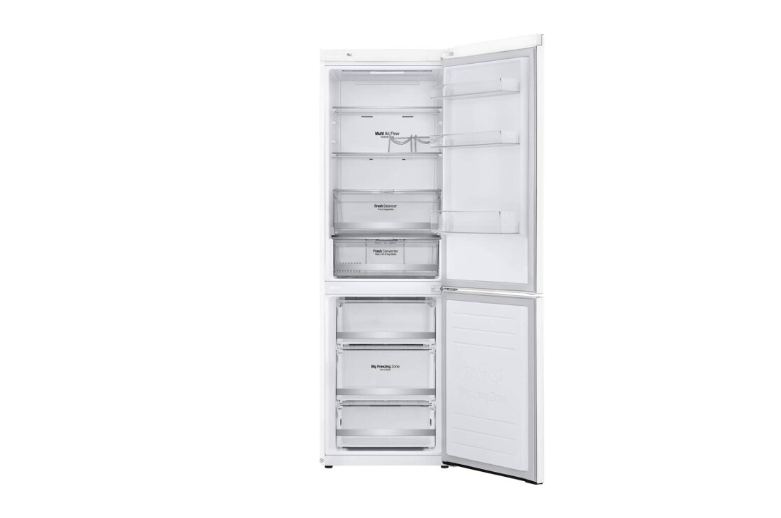 LG 1.86M 341L Jääkaappipakastimet (Valkonen) - Energialuokka E, Door Cooling™ ja Smart Diagnosis™ - Wi-Fi-yhteys, GBB71SWDZN, thumbnail 3