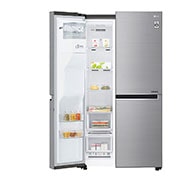 LG 625L Side by Side (Shiny Steel) - Energialuokka F, Vesi/jää vesijohtoliitännällä, Smart Diagnosis™, GSL960PZUZ, thumbnail 11