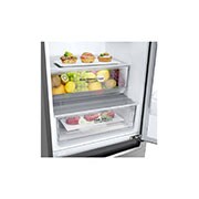 LG 1.86M 341L Jääkaappipakastimet(Shiny Steel), Energialuokka E, Door Cooling™, Multi Air Flow, GBB61PZJZN, thumbnail 4