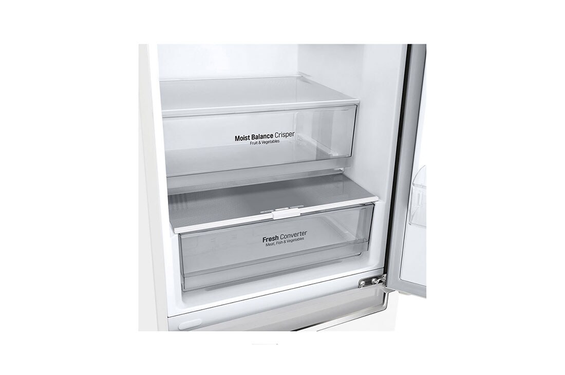 LG 2.03M 384L Jääkaappipakastimet (Valkonen) - Energialuokka D, Door Cooling™ ja Smart Diagnosis™ - Wi-Fi-yhteys, GBB62SWFFN, thumbnail 7