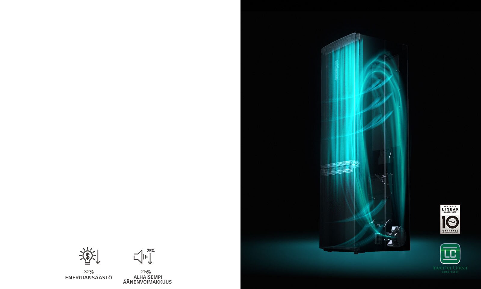 Linear Compressorilla on 10 vuoden takuu 3