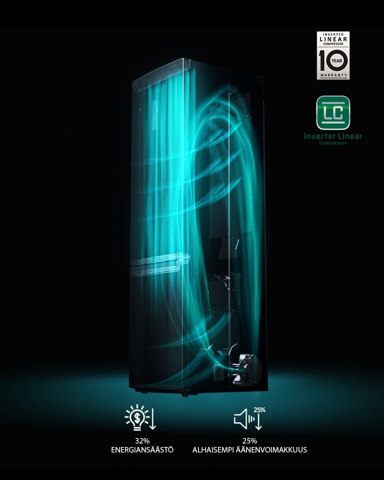 Linear Compressorilla on 10 vuoden takuu 4