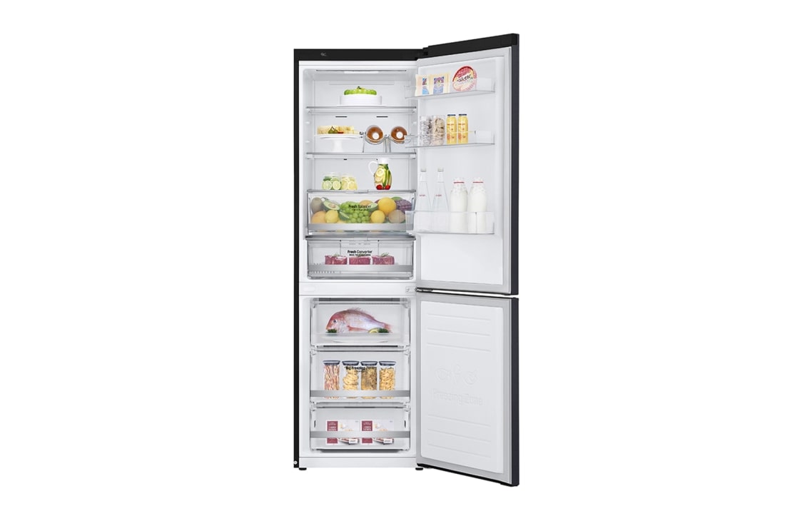 LG 1.86M 341L Jääkaappipakastimet(Matte Black) - Energialuokka E, Door Cooling™ ja Smart Diagnosis™ - Wi-Fi-yhteys, GBB71MCDZN, thumbnail 2
