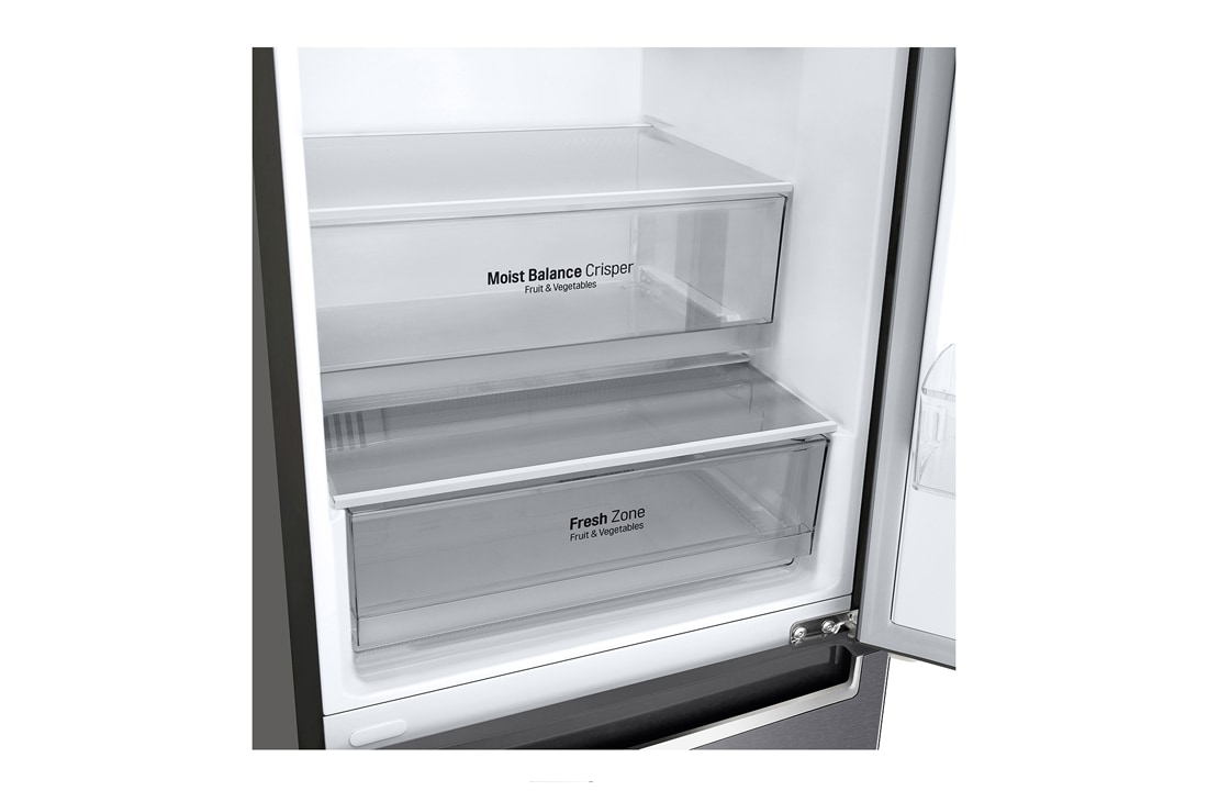 LG 2.03M 384L Jääkaappipakastimet (Dark Silver) - Energialuokka E, Door Cooling™ ja Smart Diagnosis™ - Wi-Fi-yhteys, GBB62DSHZN, thumbnail 3