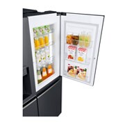 LG 625L Door in Door™ Side by Side (Matte Black) Energialuokka F,  Vesi/jää ilman vesijohtoliitäntää, Smart Diagnosis™ - Wi-Fi-yhteys, GSJ761MCZZ, thumbnail 4