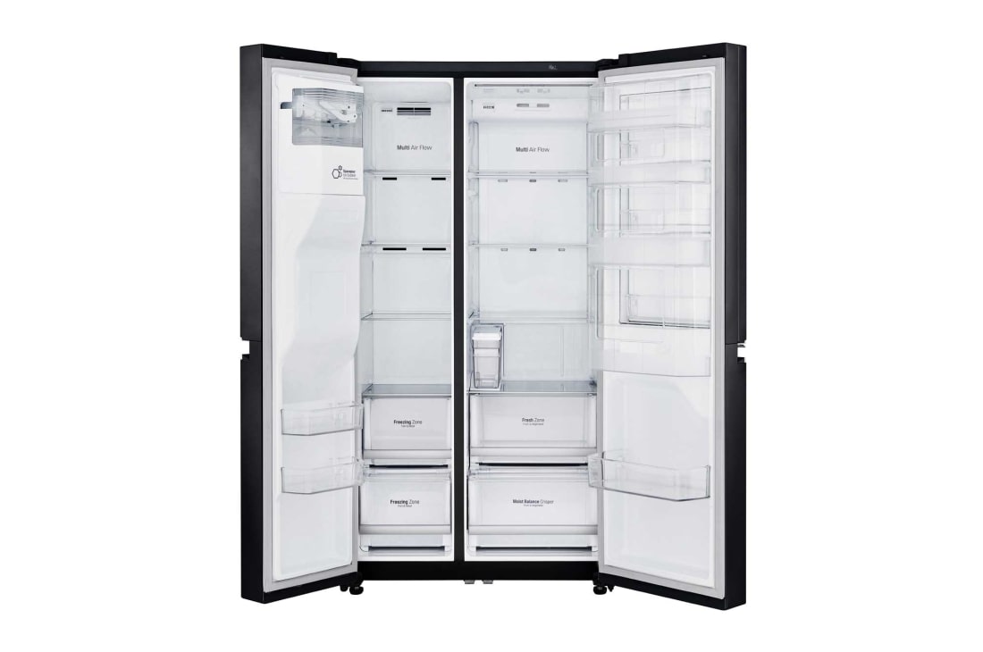 LG 625L Door in Door™ Side by Side (Matte Black) Energialuokka F,  Vesi/jää ilman vesijohtoliitäntää, Smart Diagnosis™ - Wi-Fi-yhteys, GSJ761MCZZ, thumbnail 12