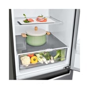 LG 1.86M 341L Jääkaappipakastimet(Dark Silver) - Energialuokka D, Door Cooling™, Multi Flow, GBP61DSPFN, thumbnail 4