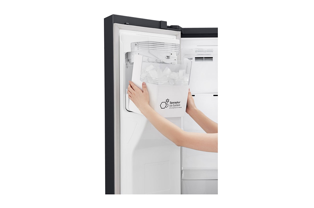 LG 625L Door in Door™ Side by Side (Matte Black) Energialuokka F, Vesi/jää ilman vesijohtoliitäntää, Smart Diagnosis™ - Wi-Fi-yhteys, GSJ961MCVZ, thumbnail 6