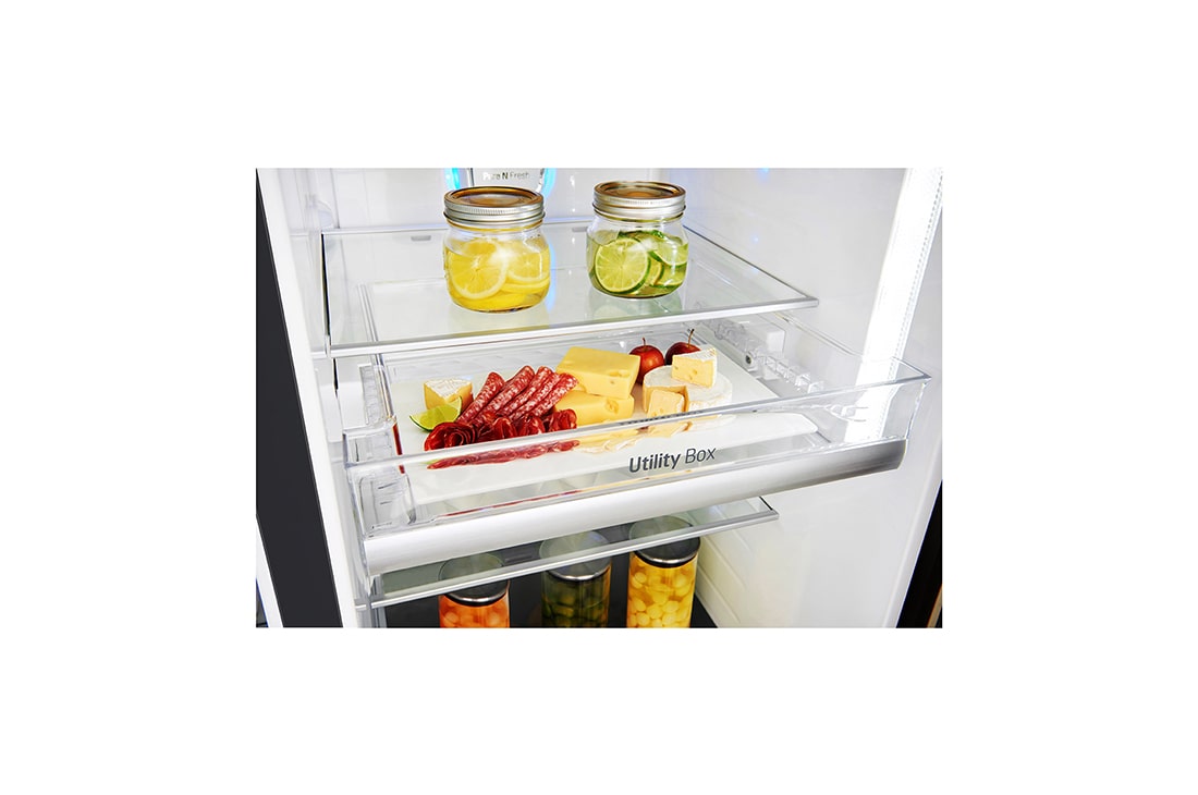 LG 625L Door in Door™ Side by Side (Matte Black) Energialuokka F, Vesi/jää ilman vesijohtoliitäntää, Smart Diagnosis™ - Wi-Fi-yhteys, GSJ961MCVZ, thumbnail 10