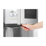 LG 625L InstaView Door in Door™ Side by Side (Noble Steel) Energialuokka F, Vesi/jää ilman vesijohtoliitäntää, Smart Diagnosis™ - Wi-Fi-yhteys, GSX961NSCZ, thumbnail 8
