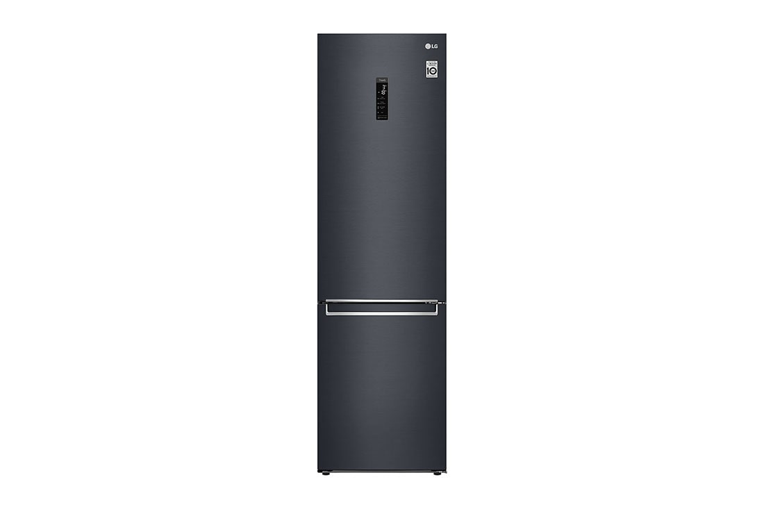 LG 2.03M 384L Jääkaappipakastimet(Matte Black) - Energialuokka D, Door Cooling™, Multi Flow, GBB72MCUFN