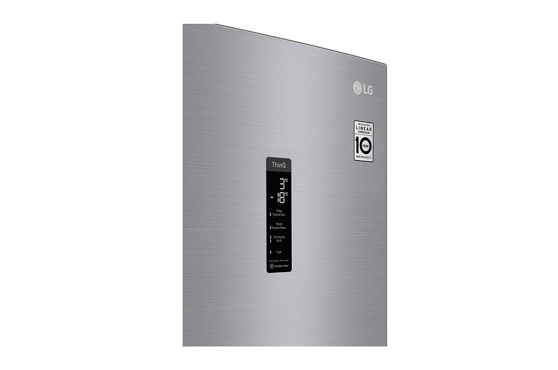 LG 2.03M 384L Jääkaappipakastimet (Shiny Steel) - Energialuokka D, Door Cooling™ ja Smart Diagnosis™ - Wi-Fi-yhteys, GBB72PZUFN, thumbnail 12