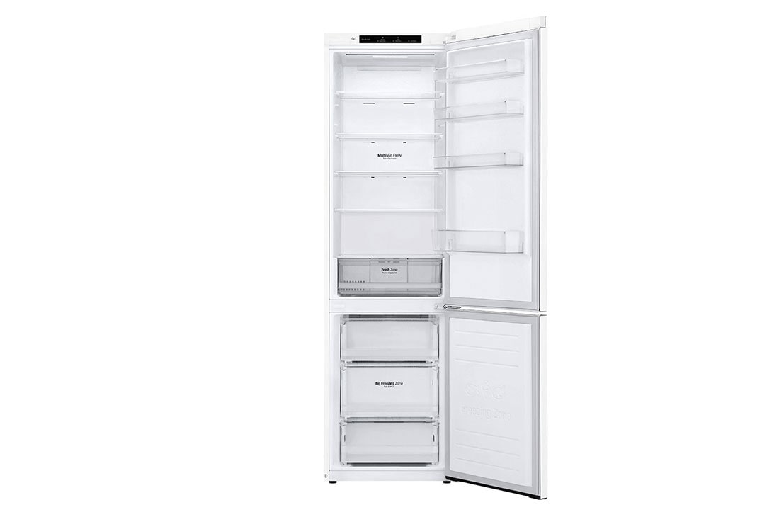 LG 2.03M 384L Jääkaappipakastimet(Valkoinen) - Energialuokka E, Door Cooling™, Multi Flow, GBP32SWLZN, thumbnail 2
