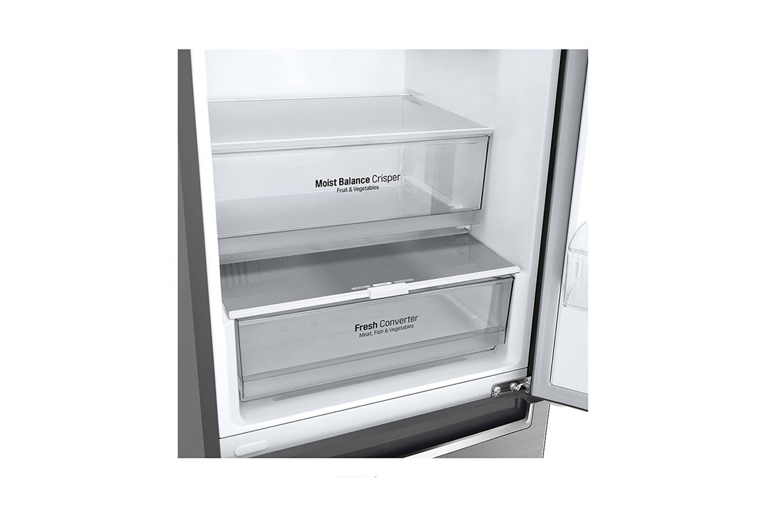 LG 2.03M 384L Jääkaappipakastimet(Shiny Steel) - Energialuokka D, Door Cooling™, Multi Flow, GBB62PZGFN, thumbnail 4