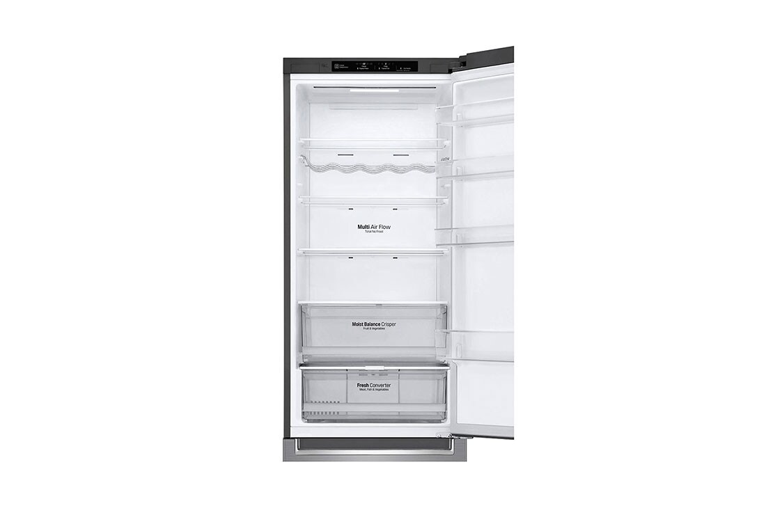 LG 2.03M 384L Jääkaappipakastimet(Shiny Steel) - Energialuokka D, Door Cooling™, Multi Flow, GBB62PZGFN, thumbnail 6