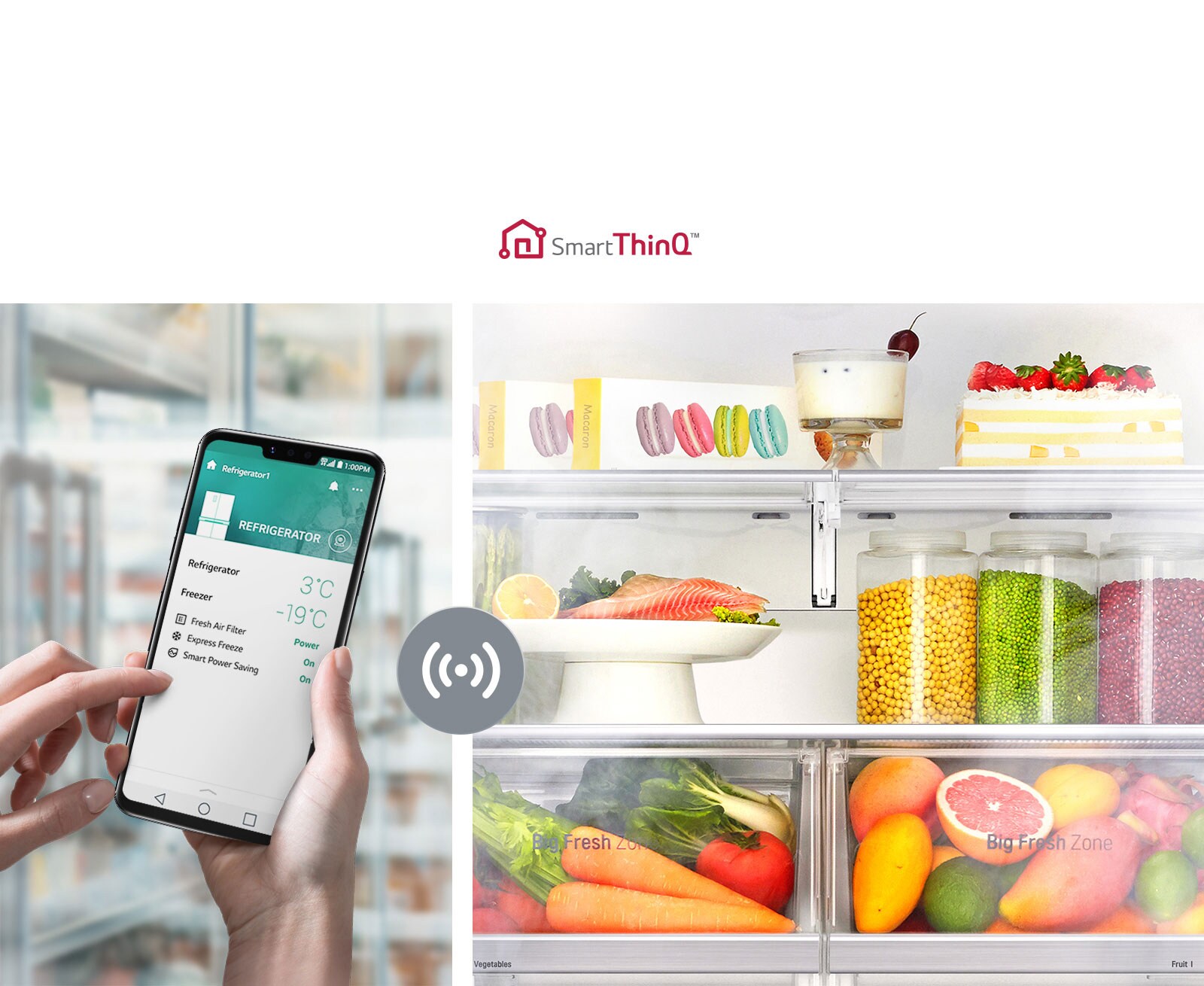 Valvo jääkaapin toimintoja, missä tahansa oletkin1