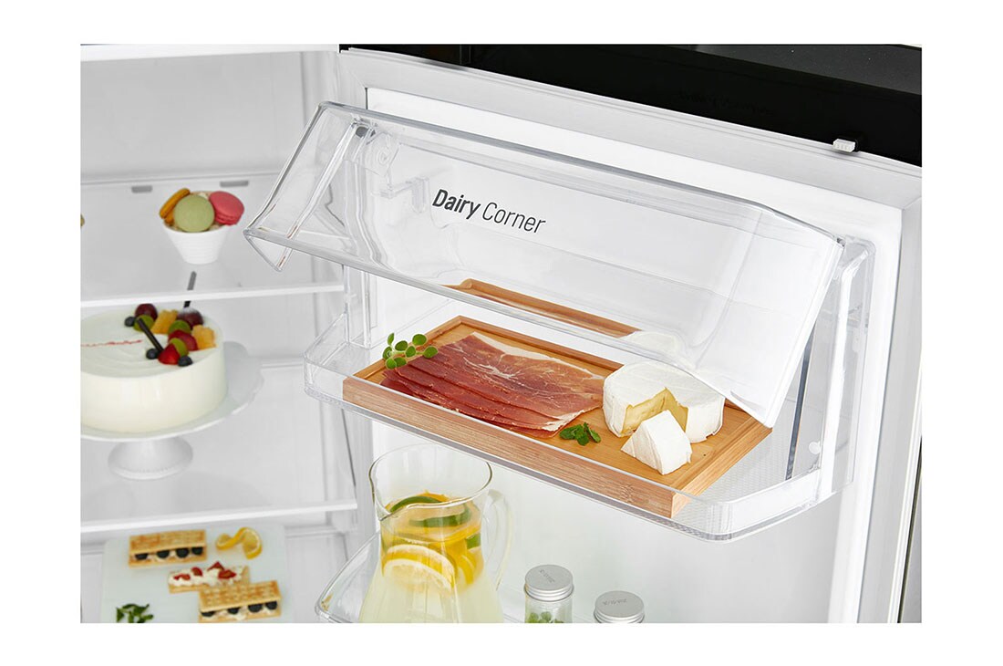 LG 625L Side by Side (Matte Black) Energialuokka F, Vesi/jää ilman vesijohtoliitäntää, Smart Diagnosis™ - Wi-Fi-yhteys, GSL761MCXV, thumbnail 8