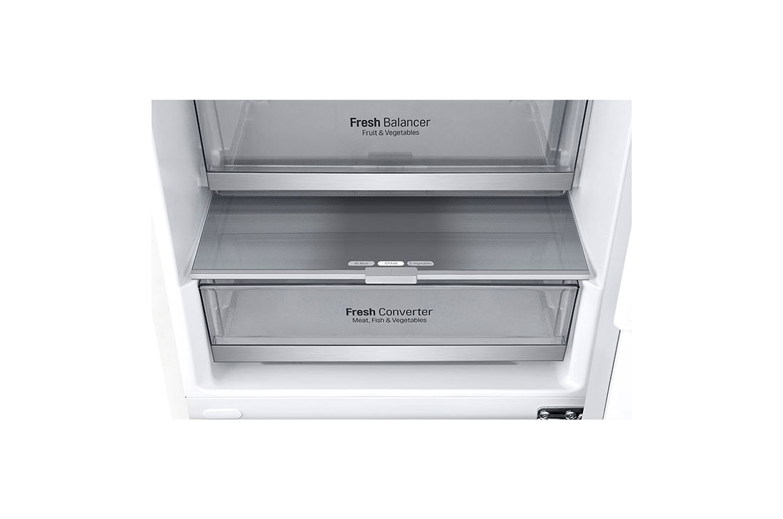 LG 2.03M 384L Jääkaappipakastimet(Valkoinen) - Energialuokka D, Door Cooling™, Multi Flow, GBB72SWVFN, thumbnail 4