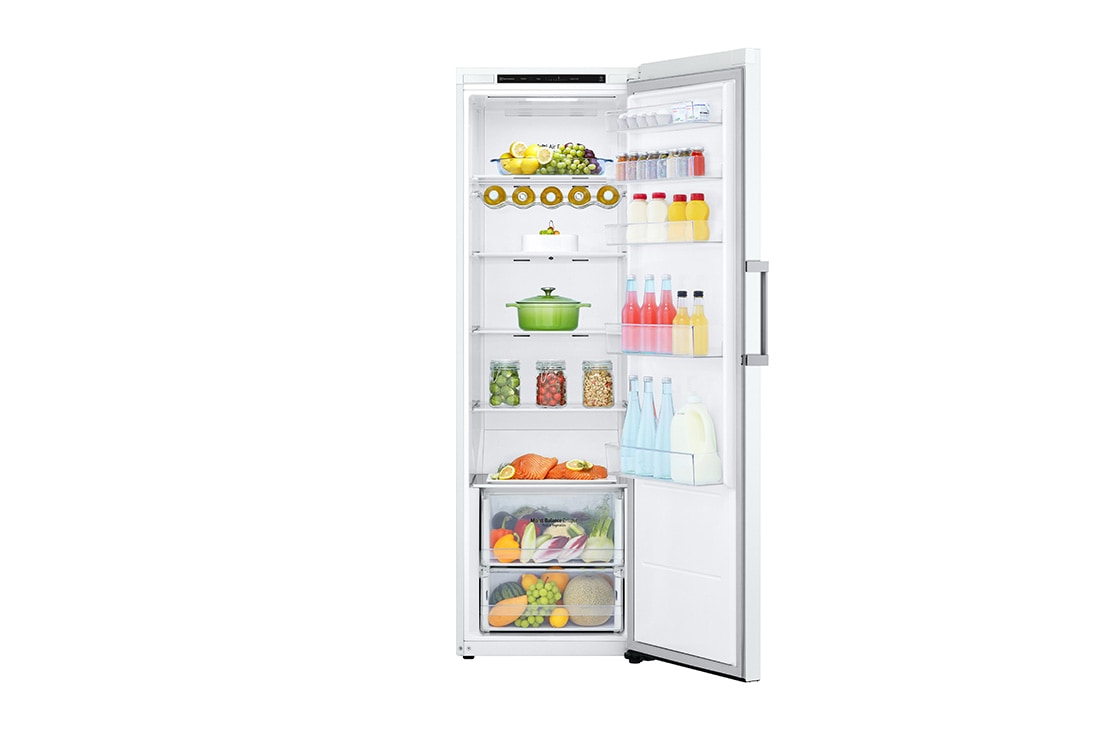 LG 386L Vapaasti seisova jääkaappi (Valkoinen) - Energialuokka E, Door Cooling™, LINEARCooling™, Moist Balance Crisper™, Vetolaatikko, GLT51SWGSZ, thumbnail 4