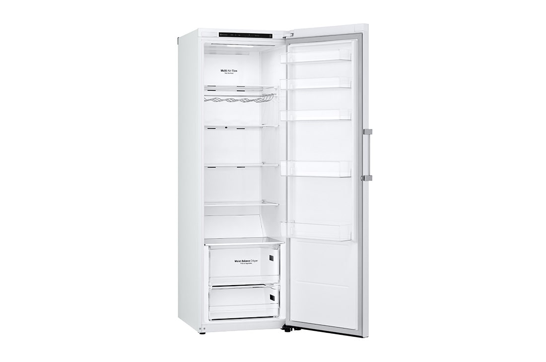 LG 386L Vapaasti seisova jääkaappi (Valkoinen) - Energialuokka E, Door Cooling™, LINEARCooling™, Moist Balance Crisper™, Vasen sivunäkymä, GLT51SWGSZ, thumbnail 13