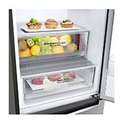 LG 1.86M 341L Jääkaappipakastimet(Shiny Steel) - Energialuokka E, Door Cooling™, Multi Flow, GBB61PZHMN, GBB61PZHMN, thumbnail 4