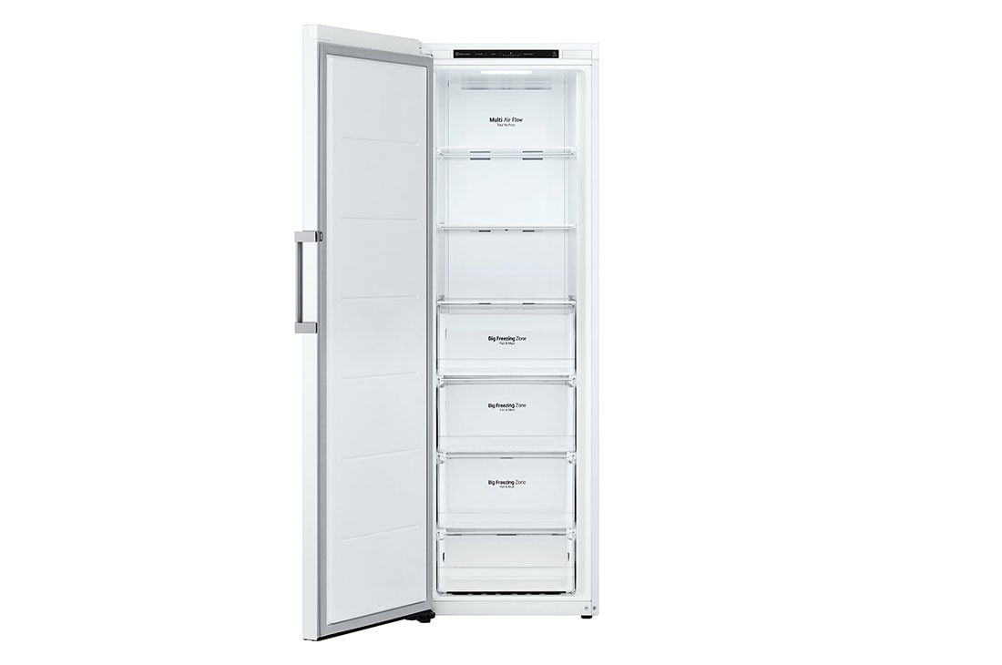 LG 324L Vapaasti seisova pakastin (Valkoinen) - Energialuokka E, Total No Frost, Express Freeze, Etupuoli avoinna, GFT41SWGSZ, thumbnail 15