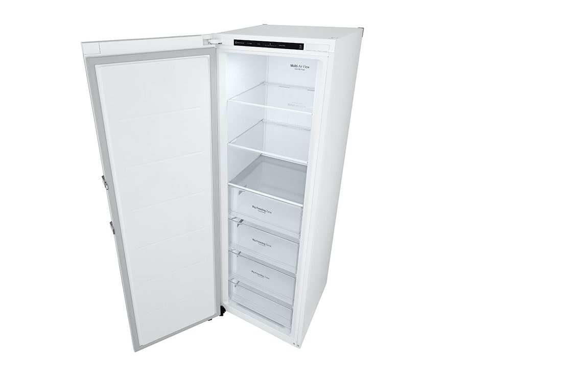LG 324L Vapaasti seisova pakastin (Valkoinen) - Energialuokka E, Total No Frost, Express Freeze, Ylänäkymä oikealta avoinna, GFT41SWGSZ, thumbnail 13